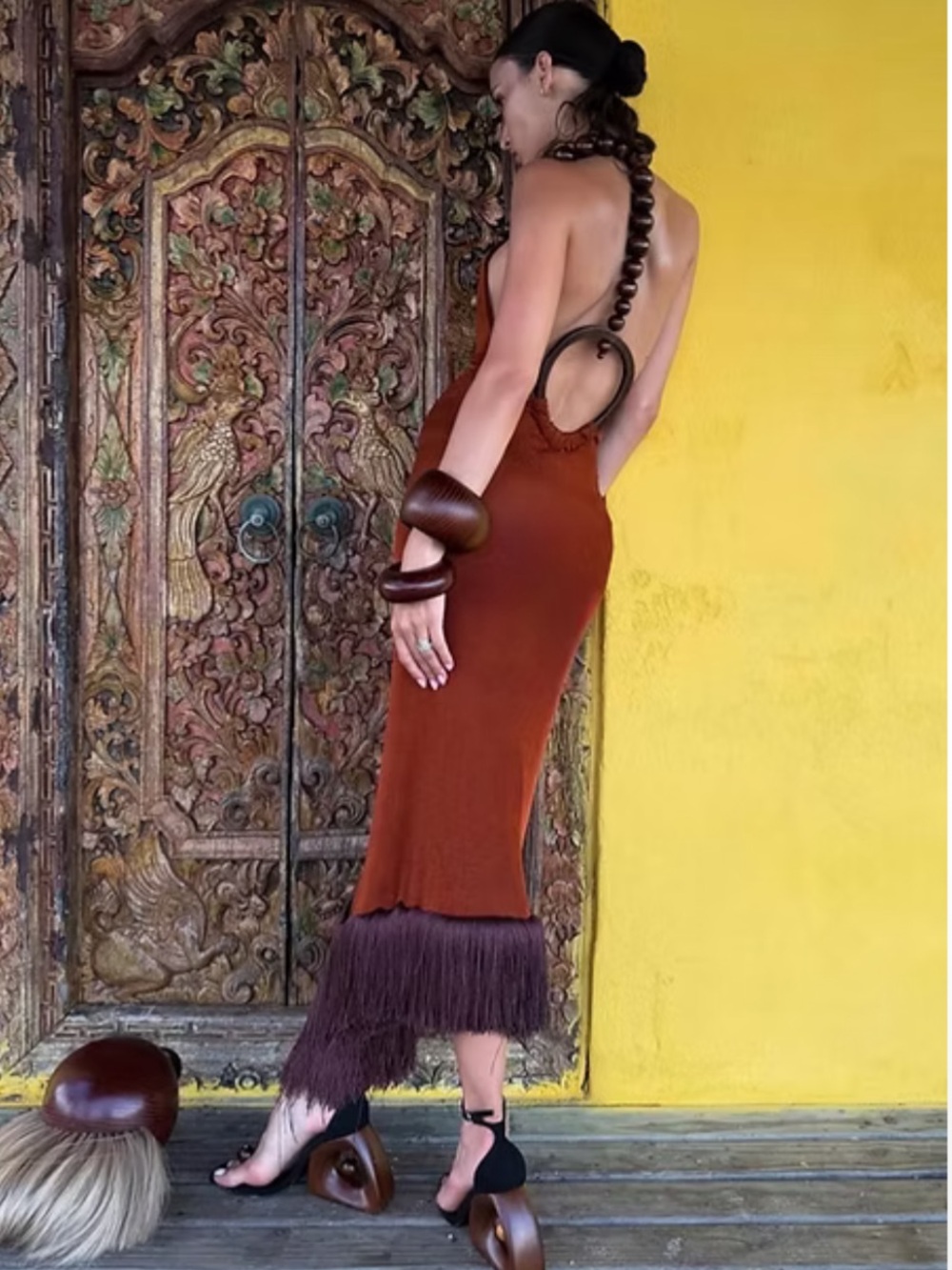 Anko: Figurine Halter Dress- Livia's Edit - Picture 2 of 15